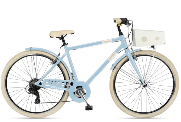 SUN ON THE BARECH MILANO UOMO AZZURRA 600x406 - City Bike Milano Man Alluminio Azzurra 6v
