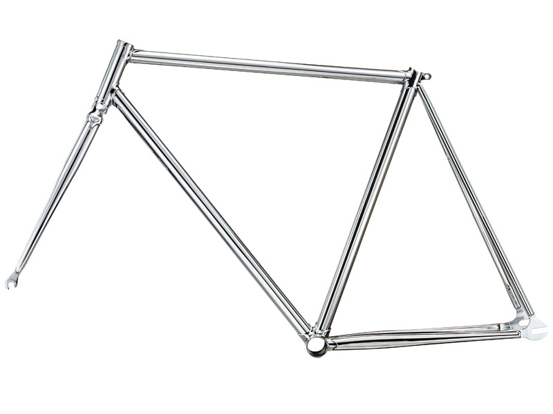 te01c53 taglia 53  45000 600x450 - ​​telaio fixed in acciaio cromato TAGLIA 53 - made in italy- tubature dedacciai-cromatura artigianale 30 micron- vernice trasparente.- protezione anti uva - forcella da 1 filettata
